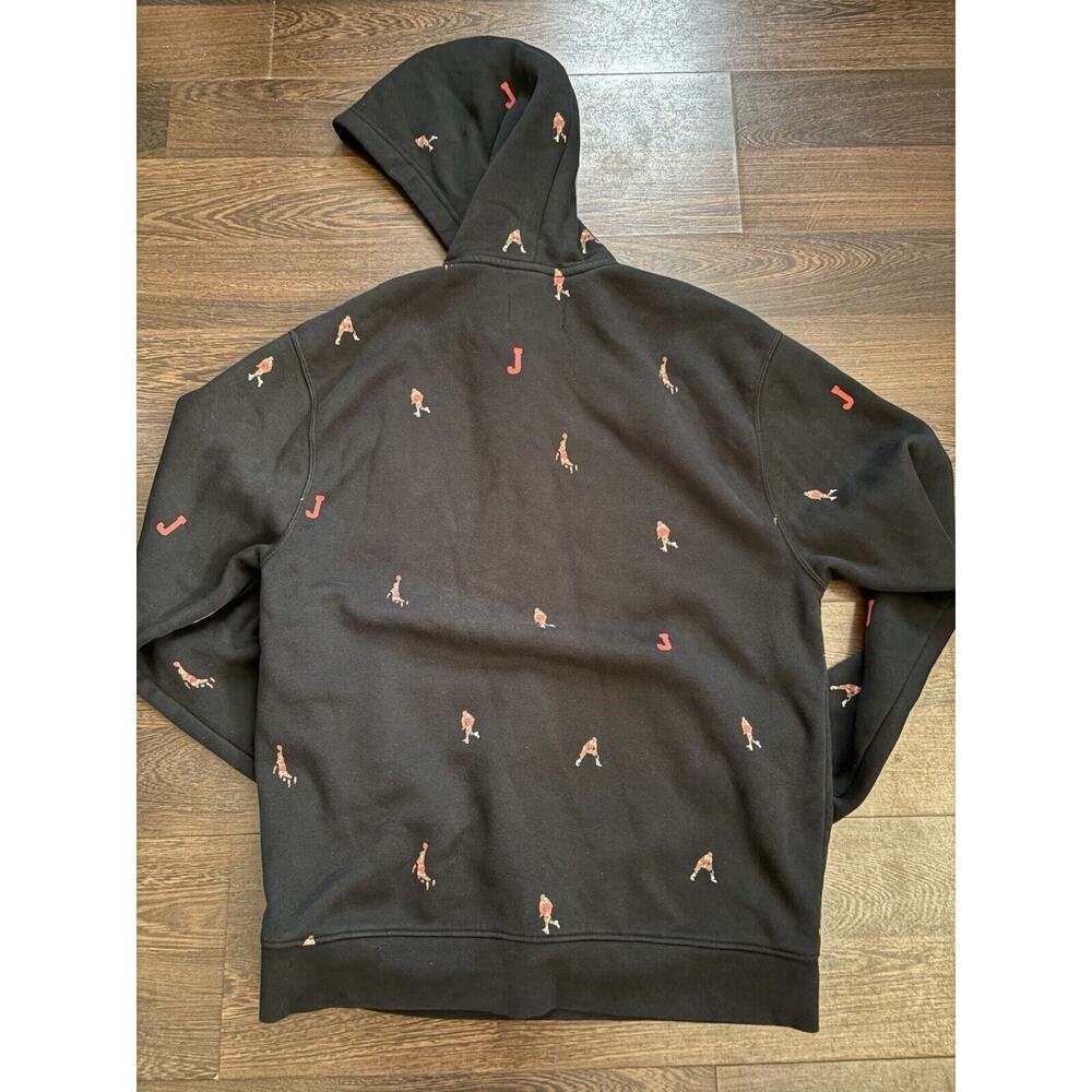 JORDAN ESSENTIAL HOLIDAY FLEECE PULLOVER MENS SZ M LIFESTYLE HOODIE DV9392-010 - Picture 8 of 14